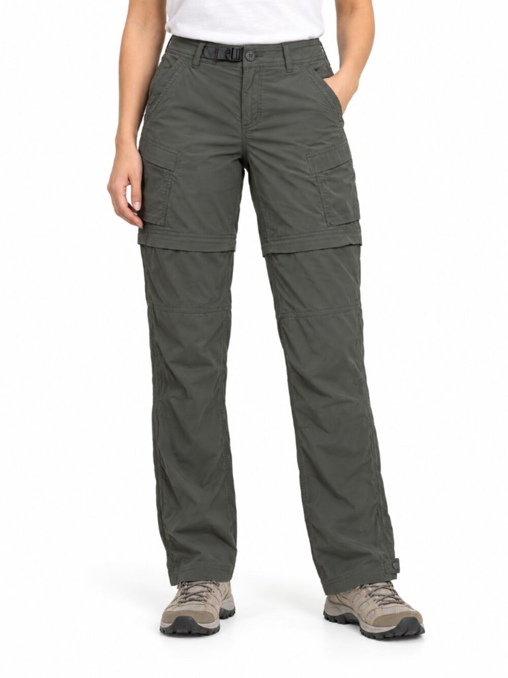 REI Co-op Convertible Cargo Hiking Pants | Olive Green | 4 Petite